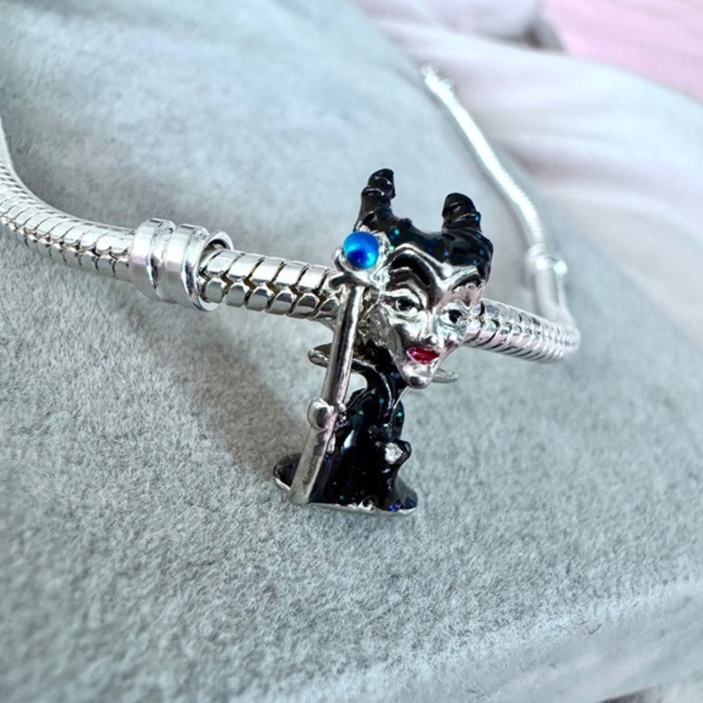 Disney Maleficent Bead Charm Silver fits‎ PANDORA - Picture 8 of 13